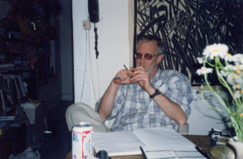 George with the phone