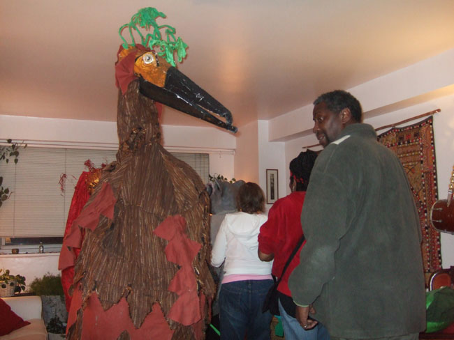 with puppets